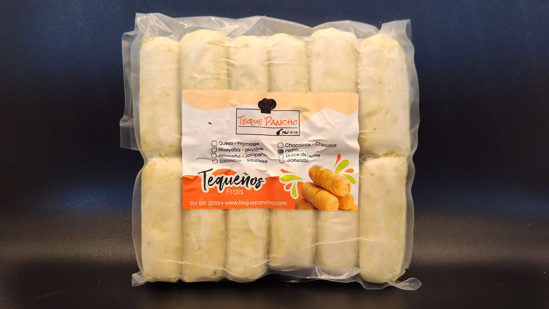 Téquenos pesto congelés